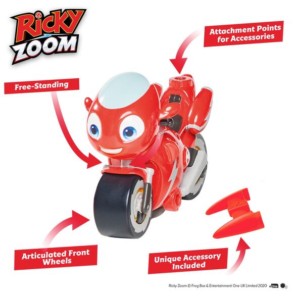 Ricky Zoom Toy Motorcycle 3 Inch Action Figure Bike-Vehicle Toys NEW - Picture 3 of 4